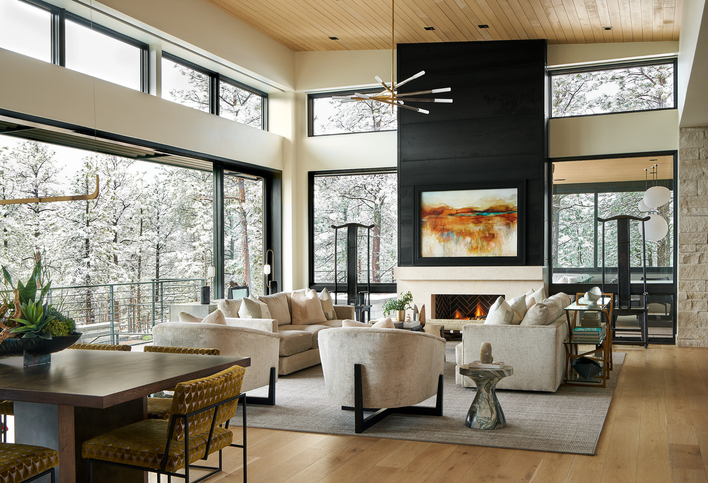 David Patterson  Interior Design Modern Photography Denver Colorado Living room Luxe Magazine