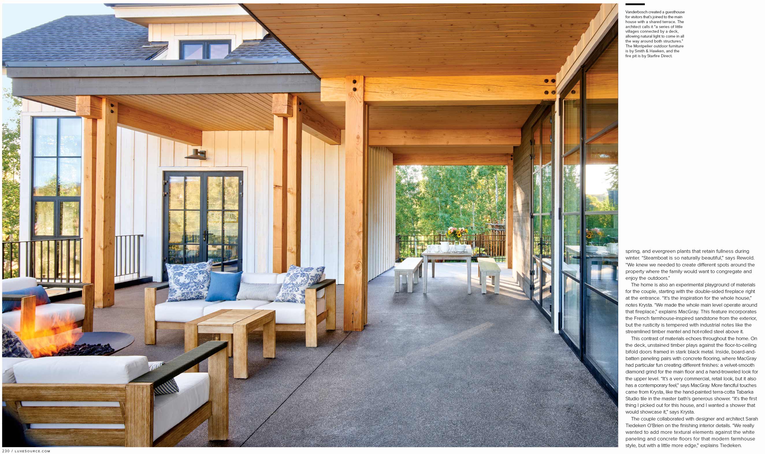 Luxe Magazine David Patterson Photography of Interior Design  Architecture  Steamboat Springs Colorado