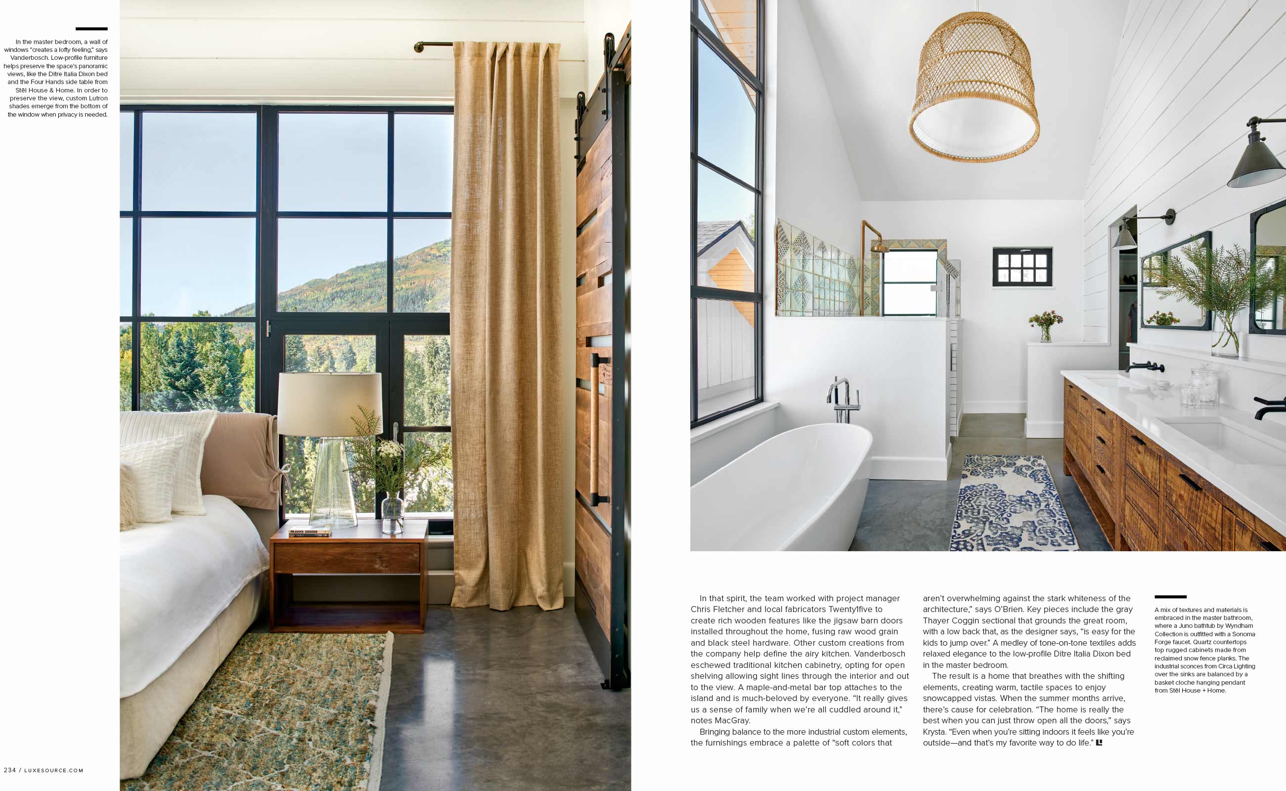 Luxe Magazine David Patterson Photography of Interior Design  Architecture  Steamboat Springs Colorado