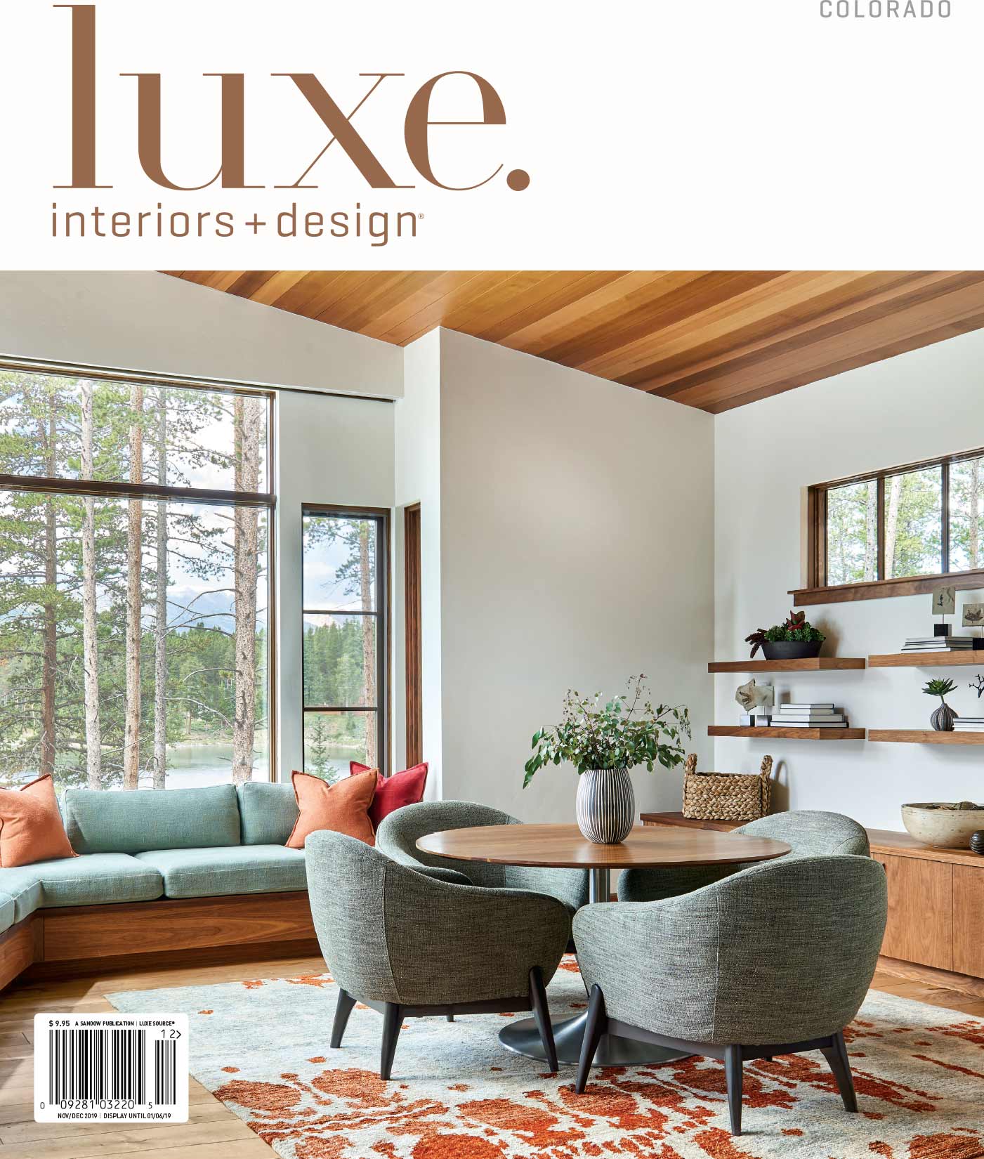 Luxe Magazine Cover David Patterson Photography of Interior Design Architecture  Breckenridge Colorado