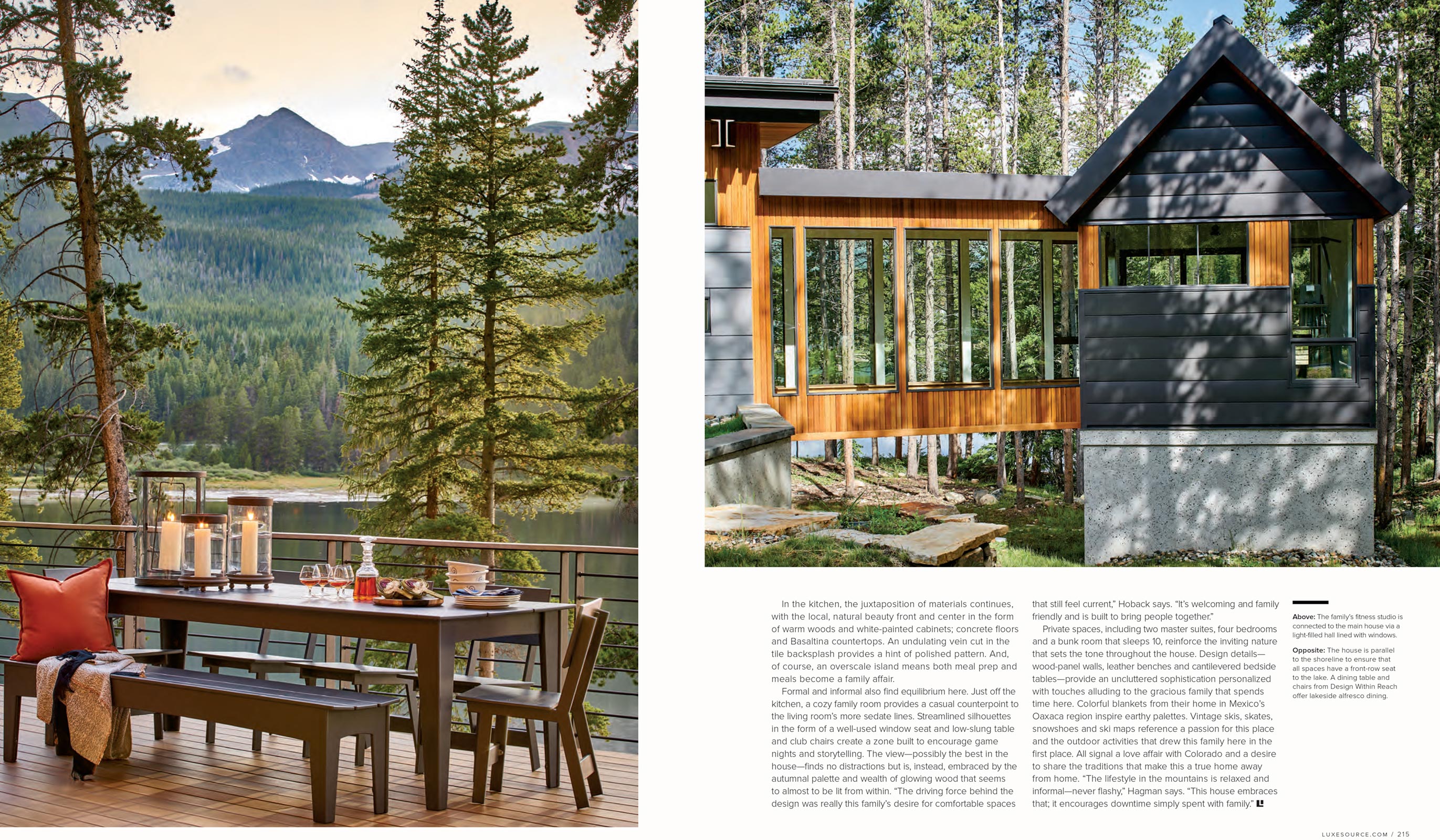 Luxe Magazine David Patterson Photography of Interior Design Architecture  Breckenridge Colorado