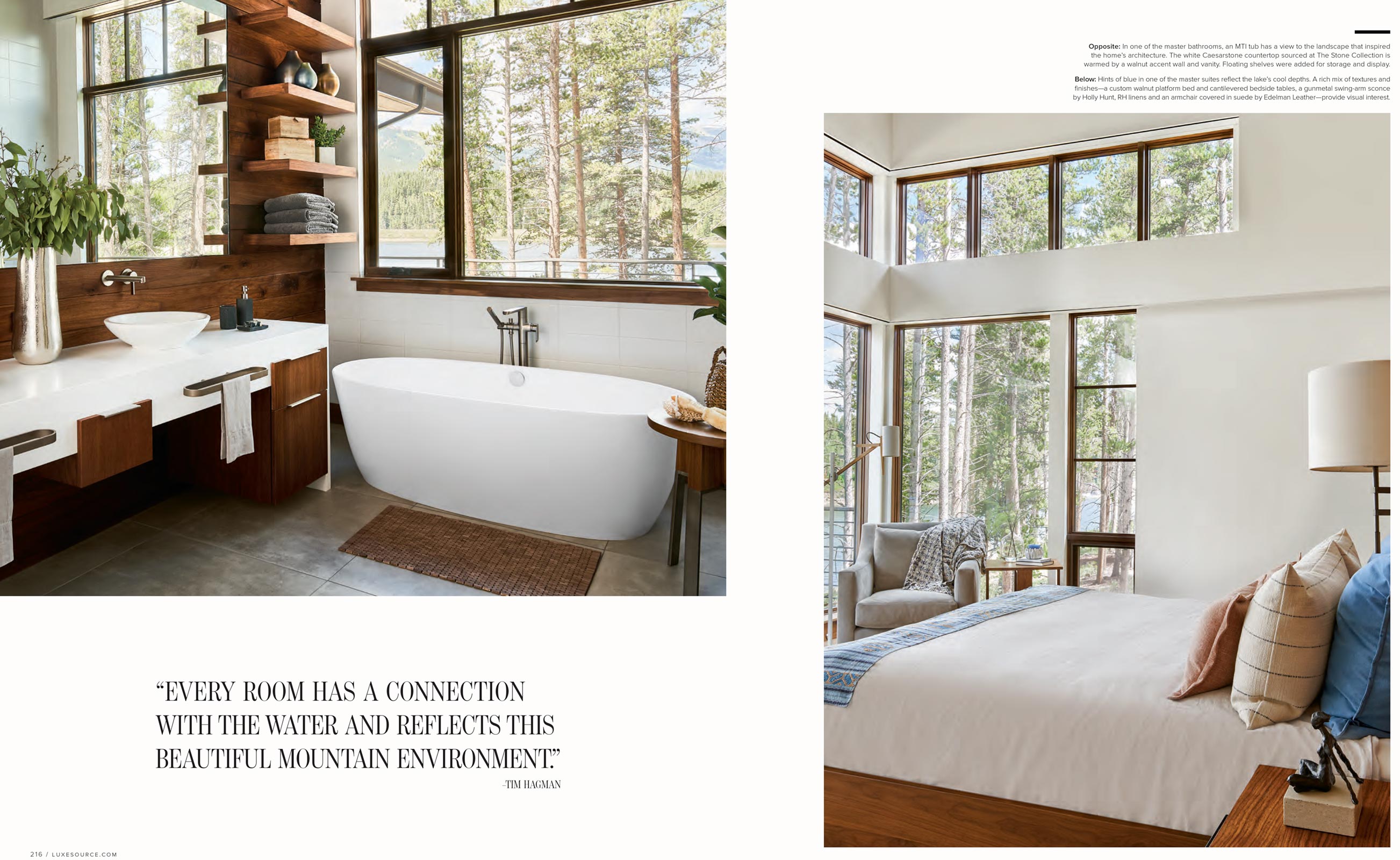 Luxe Magazine David Patterson Photography of Interior Design Architecture  Breckenridge Colorado